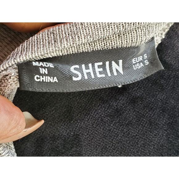 Sheln Women's Gray Polyester Crew Neck Long Sleeve Knee Length Dress Size Small - Picture 9 of 12